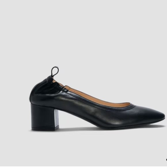 Everlane The Day Heel black leather made in italy 7.5 - Picture 5 of 12